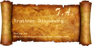 Trattner Alexandra névjegykártya